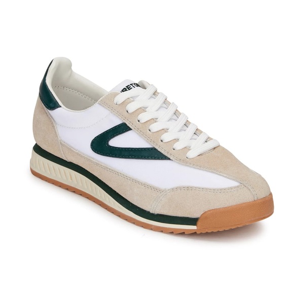 Tretorn Shoes - Tretorn Rawlins 2.0 White/Blue Sneaker Shoe Lace up Suede Preppy Classic size 8